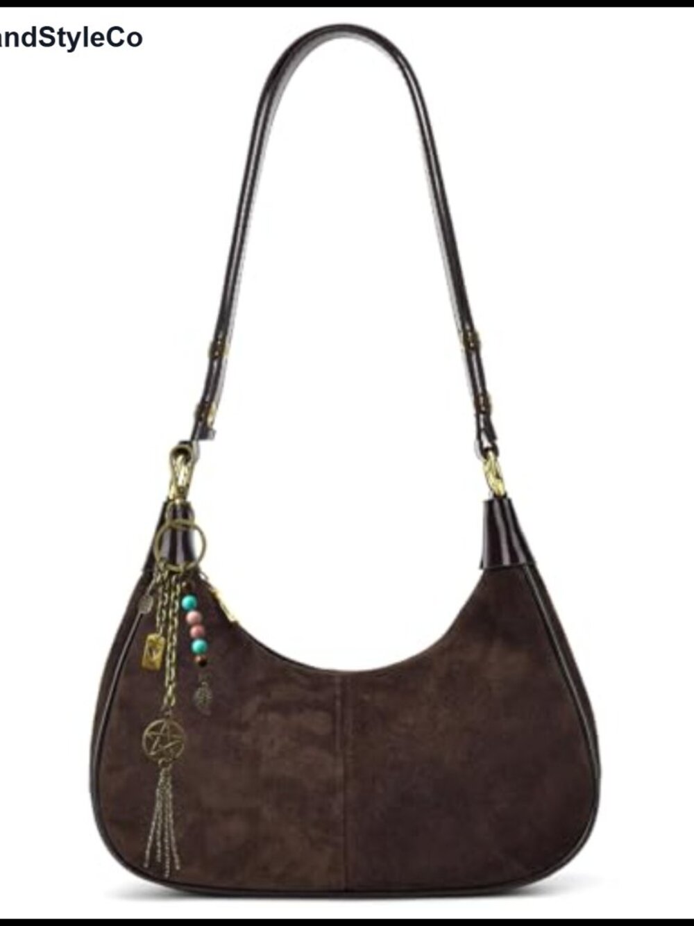 Vintage Soft Vegan Leather Slouchy Hobo Crossbody Purse with Zipper